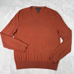 Banana Republic Sweater Luxury Blend V-Neck Cashmere Cotton Silk Size L Casual